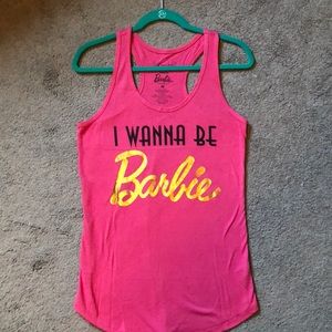 Barbie racer back tank